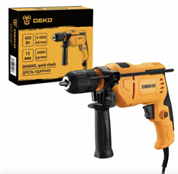 Электрическая дрель Deko DK600ID с быстрозажимным патроном, 600 Вт 083-1090 083-1090 - фото 28517