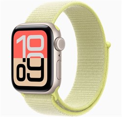 Apple Watch SE 3 2025 40mm Starlight Aluminum Case with Neon Yellow Sport Loop ObQiX89UijimgoKGqex4L2 - фото 34844