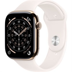 Apple Watch Series 11 42mm Gold Titanium Case with Light Blush Band (M/L) yERBH9SriOB28SRtd-s-M1 - фото 34877