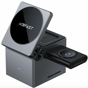 БЗУ AceFast E18 Rubik's Cube 3-in-1 Wireless Charging Holder metal Gray Fw6btUWhgg7d0xH5EpTTr1